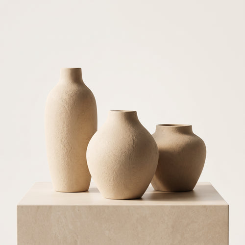 Neutral Decor Ceramic Vases for Dried Flowers
