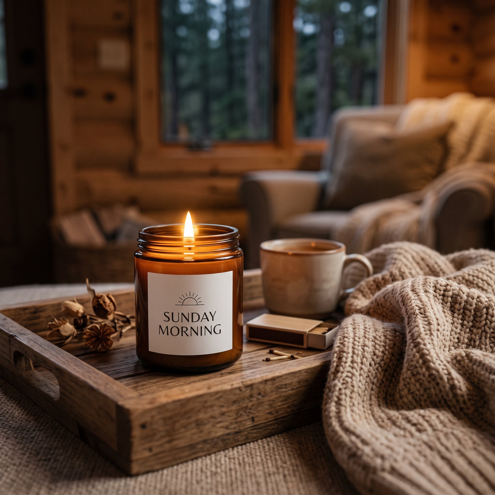 Amber Jar Soy Scented Aromatherapy Candle