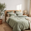 Stone Washed Pure Linen Bedding Set